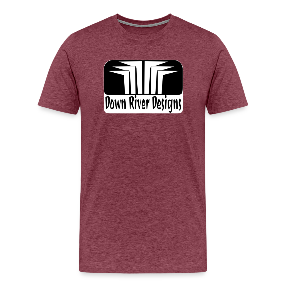 Down River Designs Men's Premium T-Shirt - heather burgundy