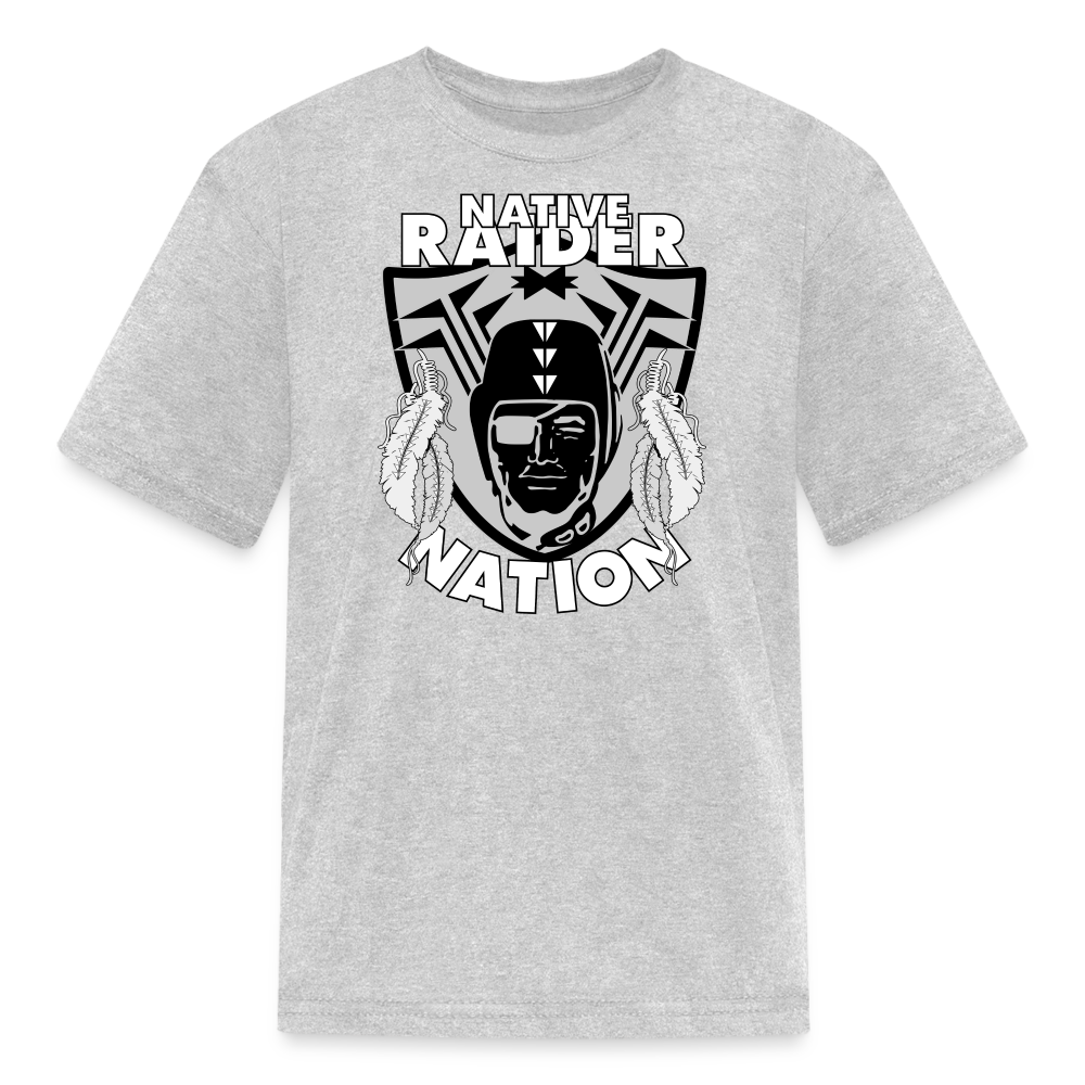 Native Raider Kids' T-Shirt - heather gray