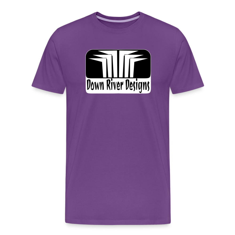 Down River Designs Men's Premium T-Shirt - purple