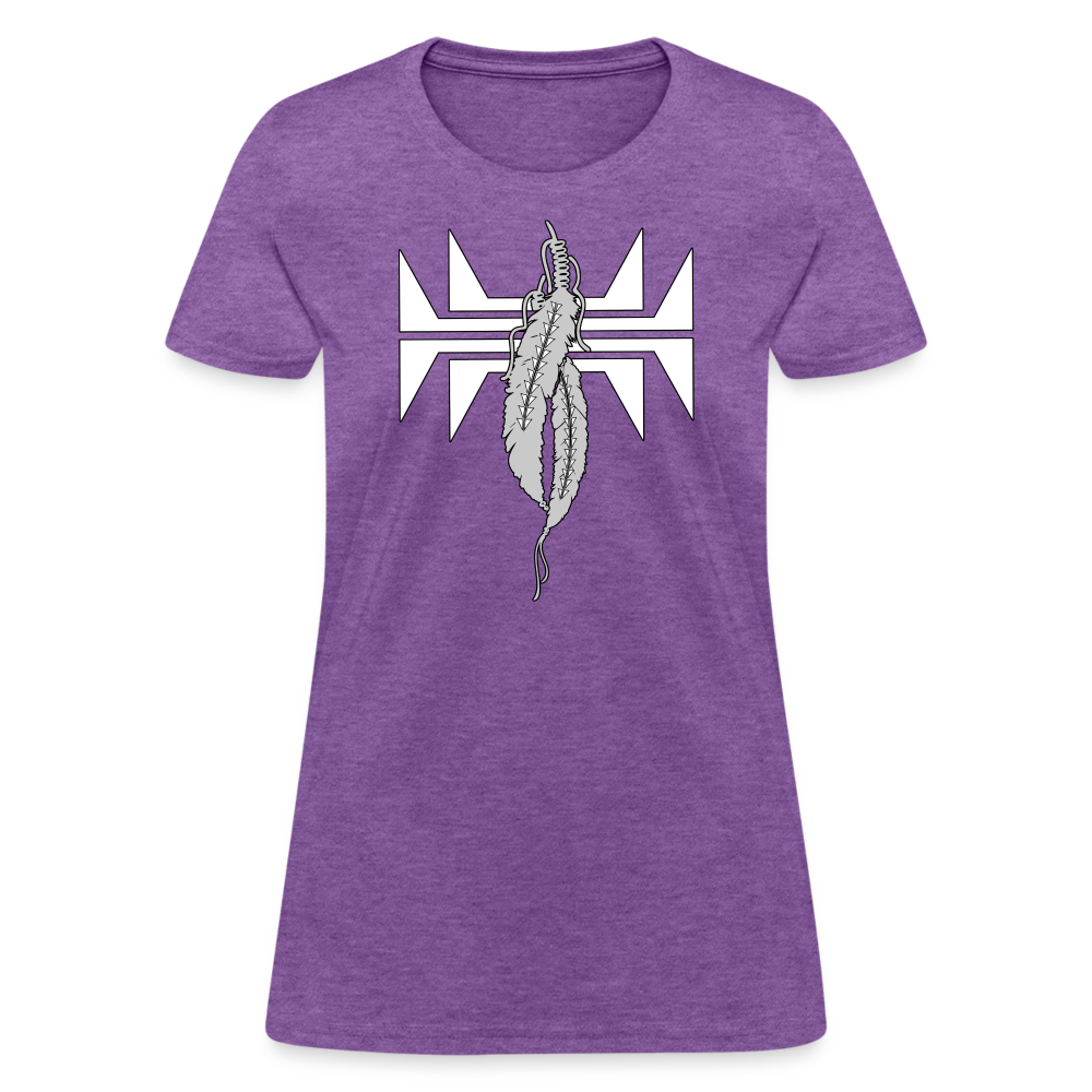 Sturgeon Feathers Women's T-Shirt - purple heather