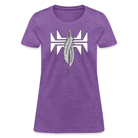 Sturgeon Feathers Women's T-Shirt - purple heather