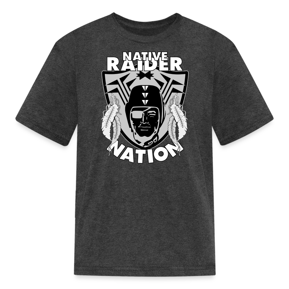 Native Raider Kids' T-Shirt - heather black