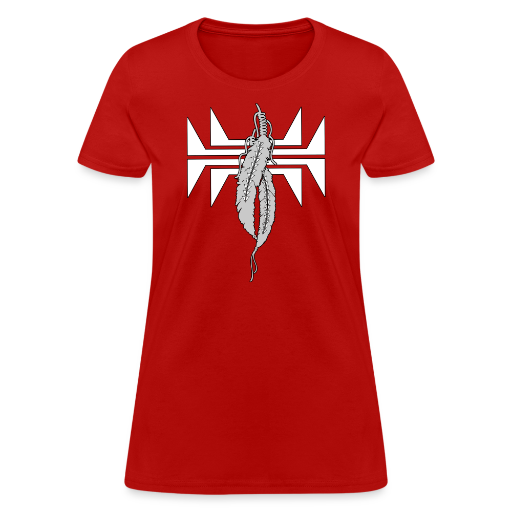 Sturgeon Feathers Women's T-Shirt - red