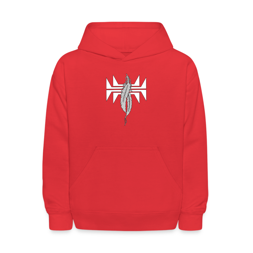 Sturgeon Feathers Kids' Hoodie - red