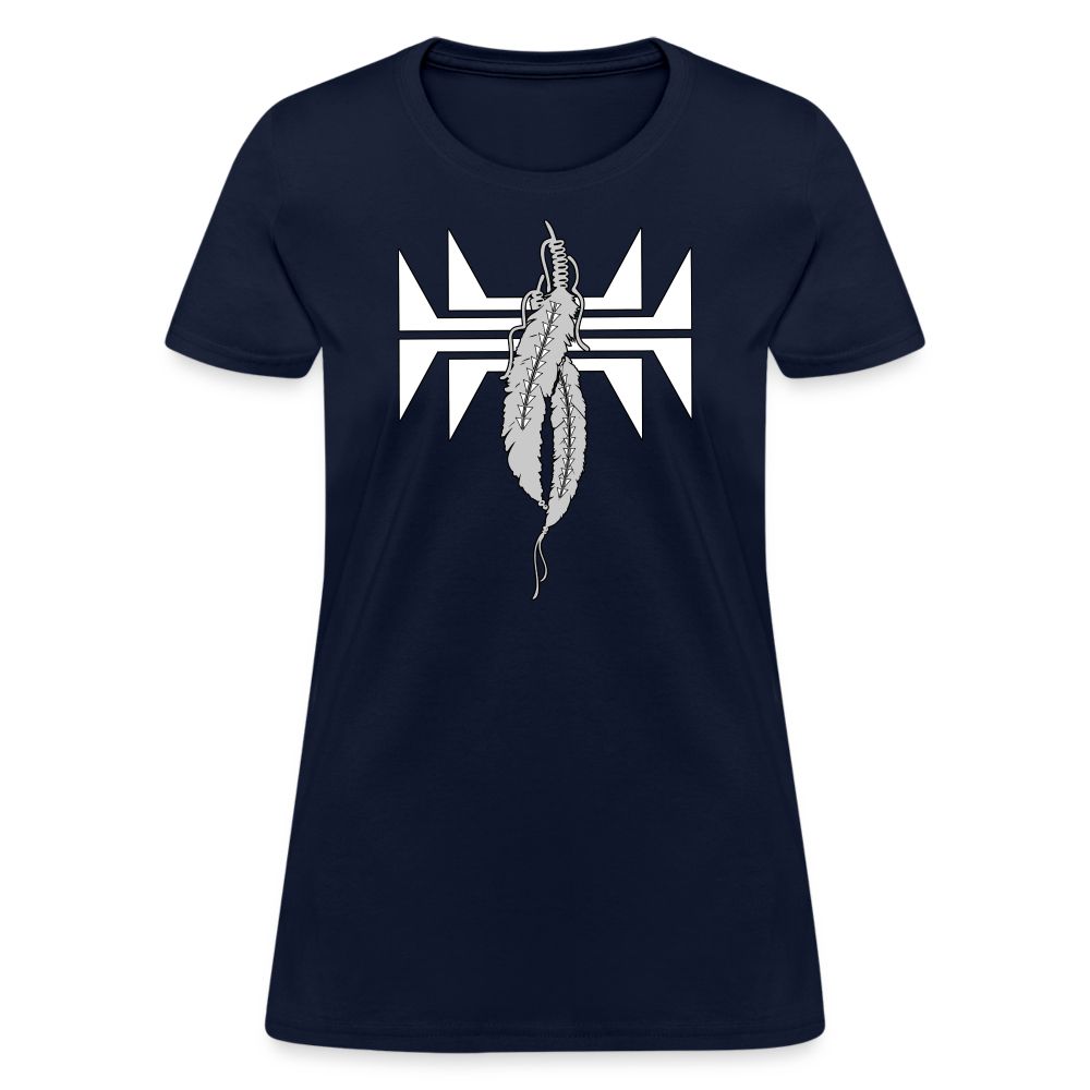 Sturgeon Feathers Women's T-Shirt - navy