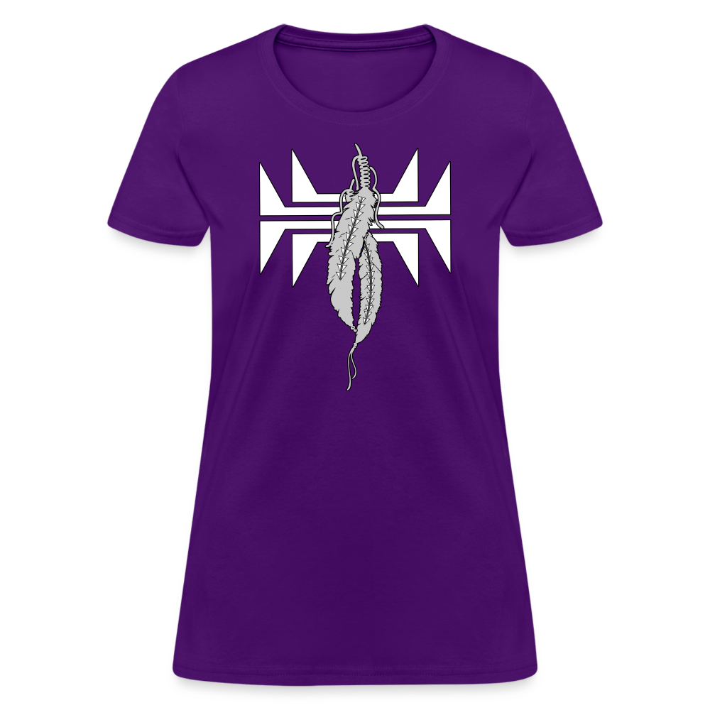 Sturgeon Feathers Women's T-Shirt - purple