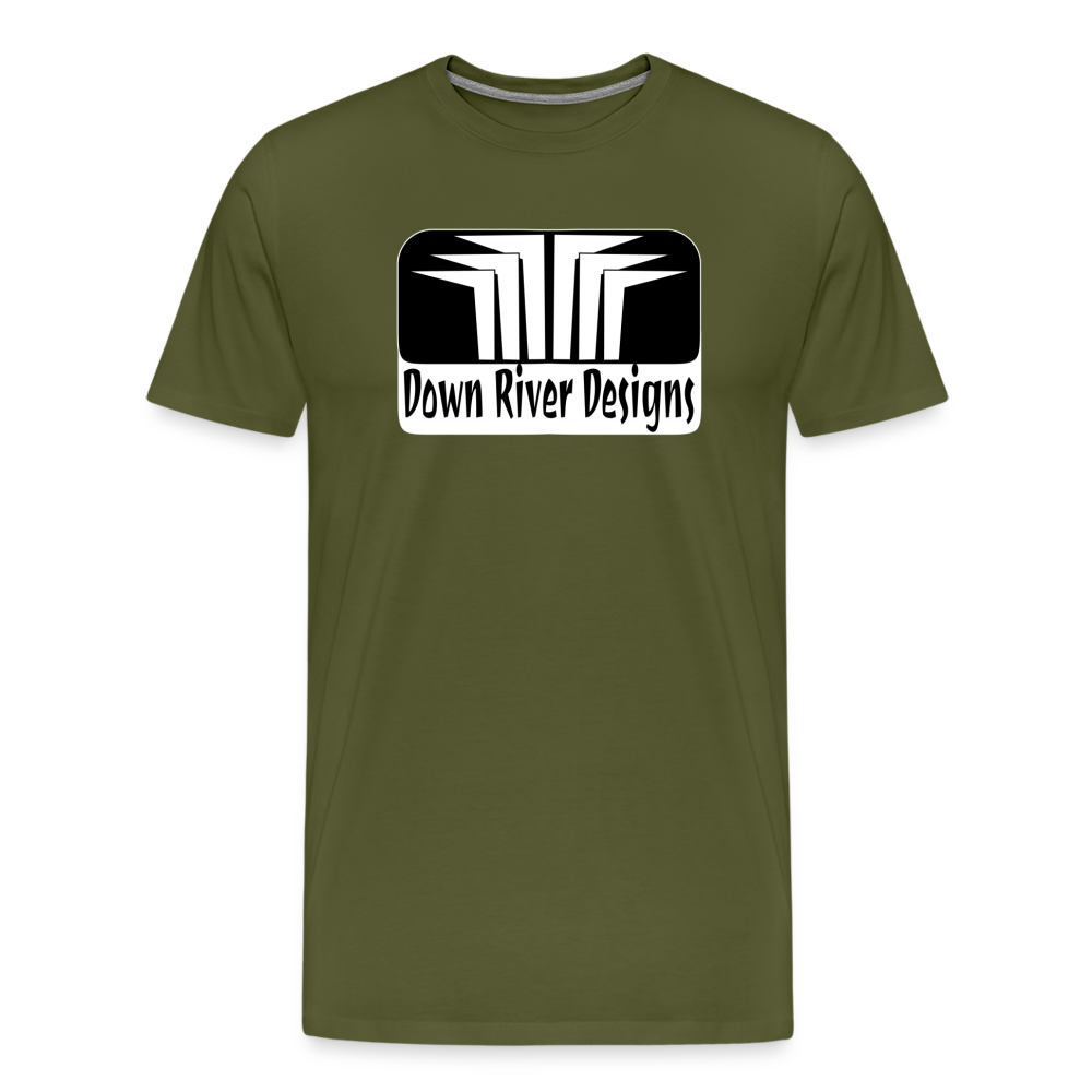 Down River Designs Men's Premium T-Shirt - olive green