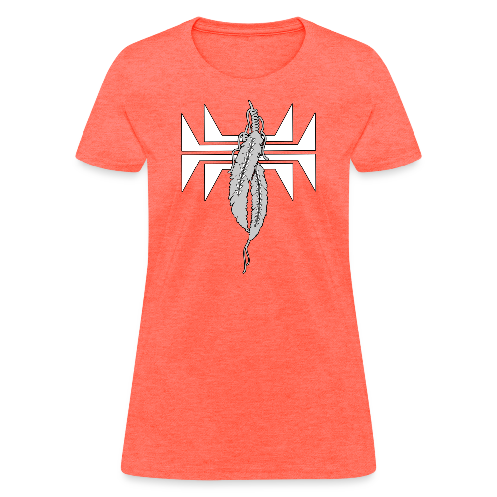 Sturgeon Feathers Women's T-Shirt - heather coral