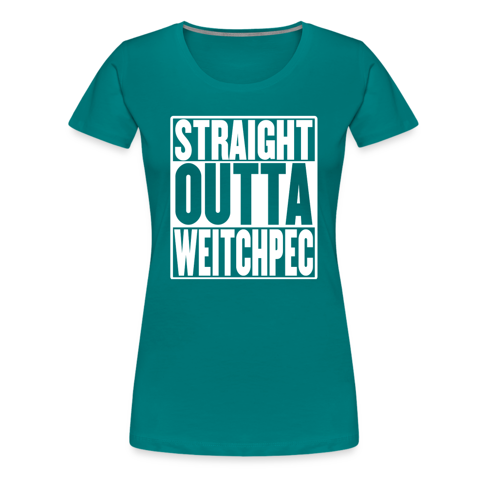 Straight Outta Weitchpec Women’s Premium T-Shirt - teal