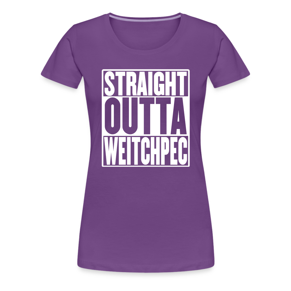 Straight Outta Weitchpec Women’s Premium T-Shirt - purple