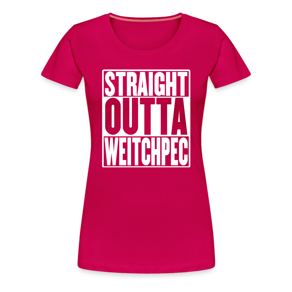 Straight Outta Weitchpec Women’s Premium T-Shirt - dark pink