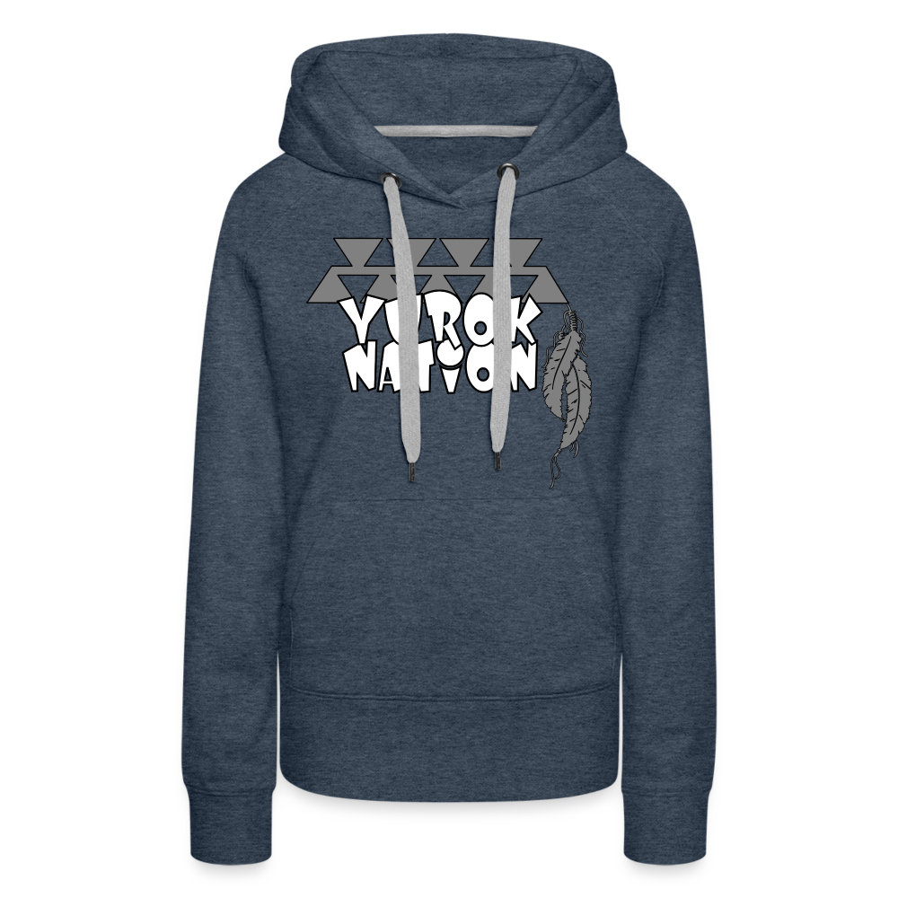 Yurok Nation LR Women’s Premium Hoodie - heather denim