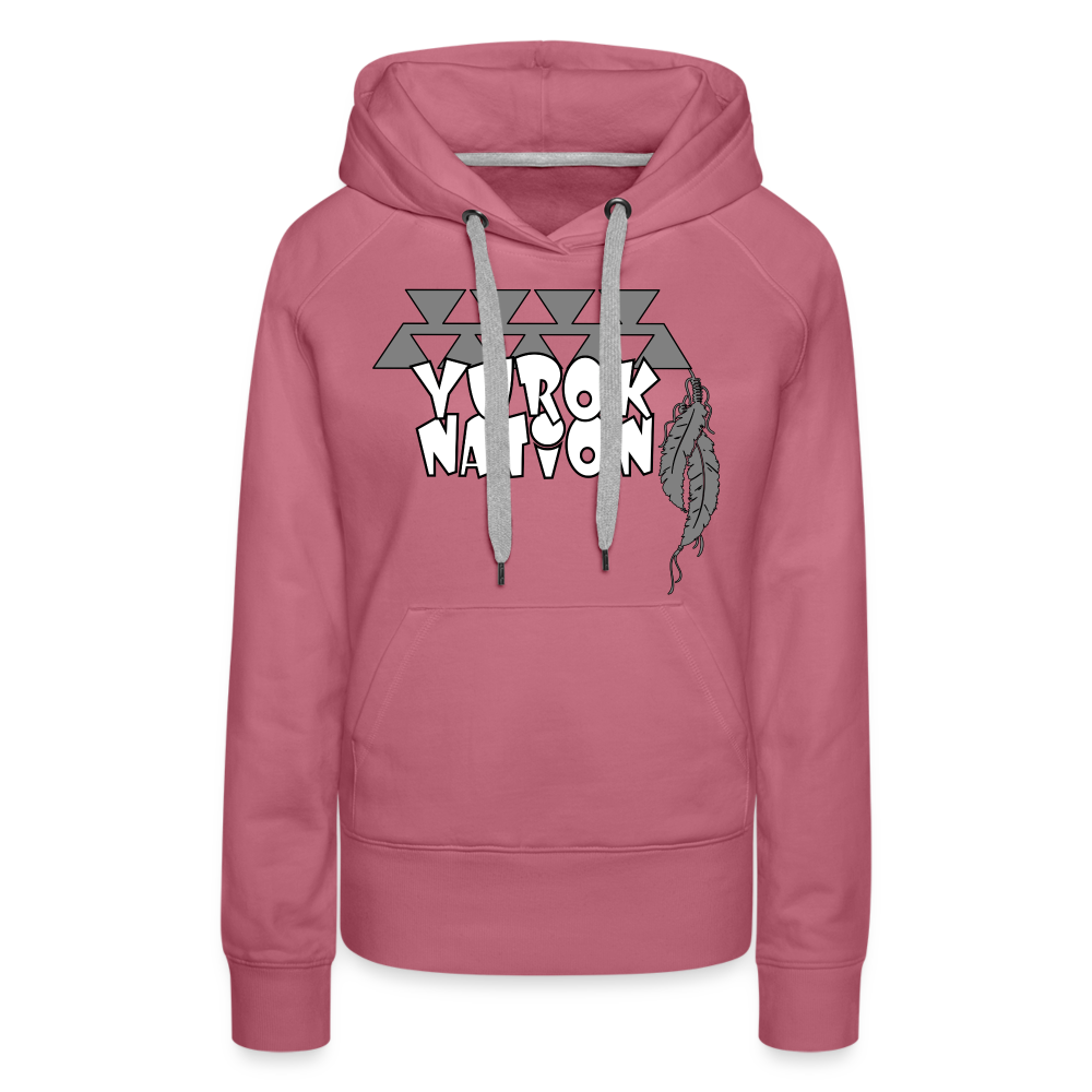 Yurok Nation LR Women’s Premium Hoodie - mauve