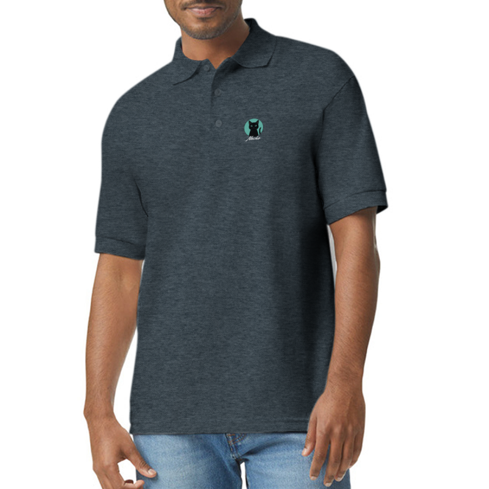 Nacho Gildan Unisex 50/50 Jersey Polo - deep heather