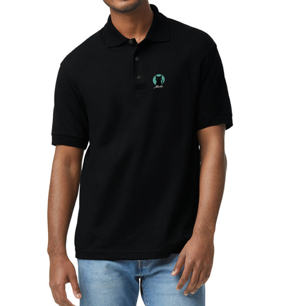 Nacho Gildan Unisex 50/50 Jersey Polo - black