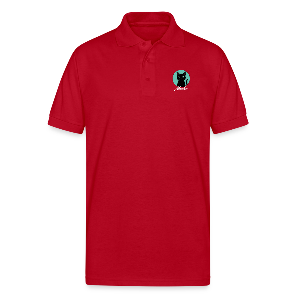 Nacho Gildan Unisex 50/50 Jersey Polo - red