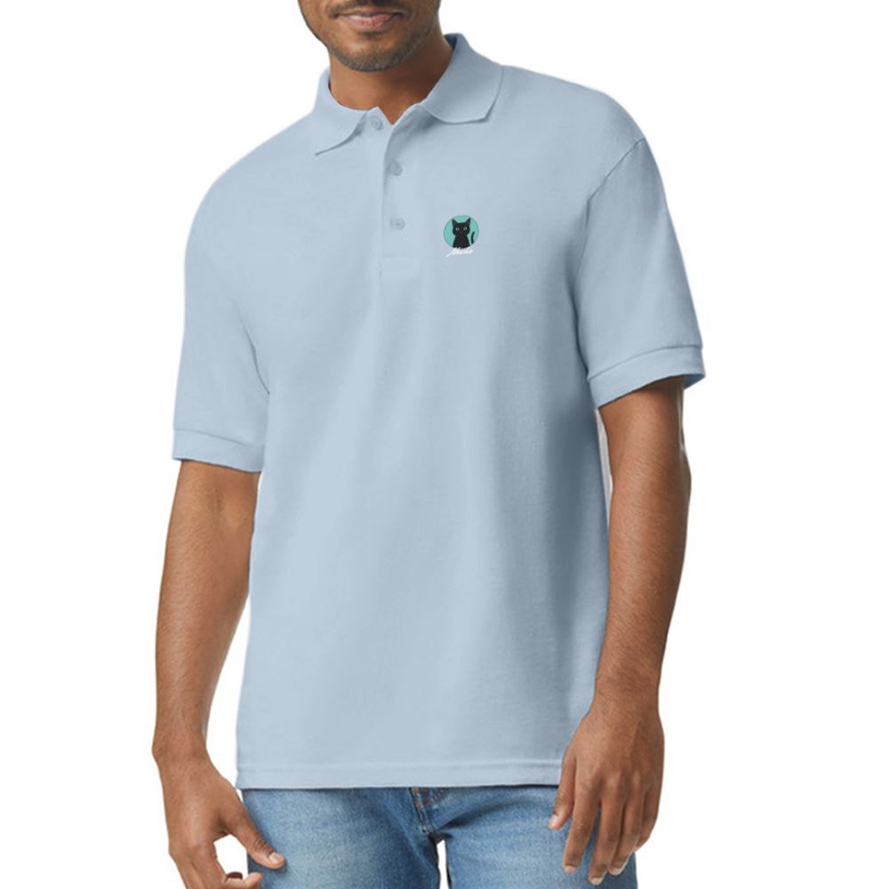 Nacho Gildan Unisex 50/50 Jersey Polo - light blue