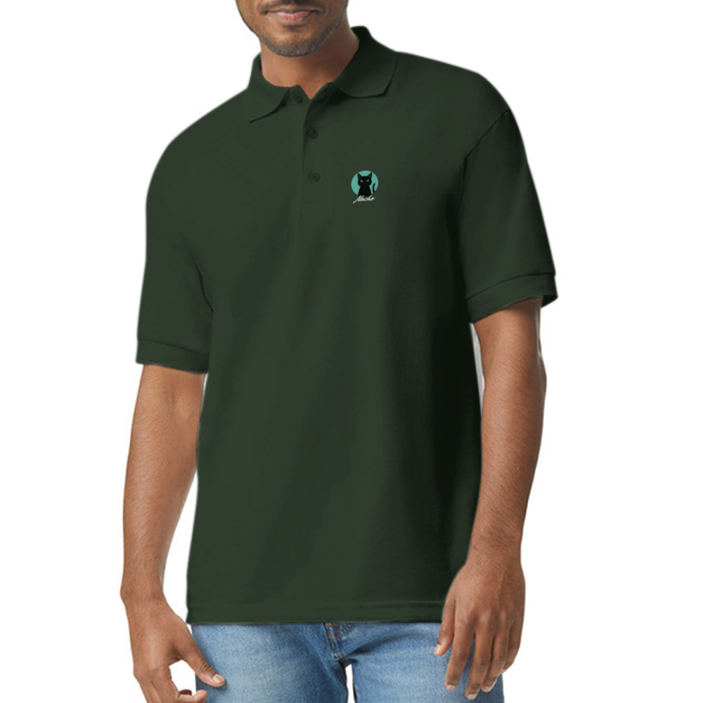 Nacho Gildan Unisex 50/50 Jersey Polo - forest green