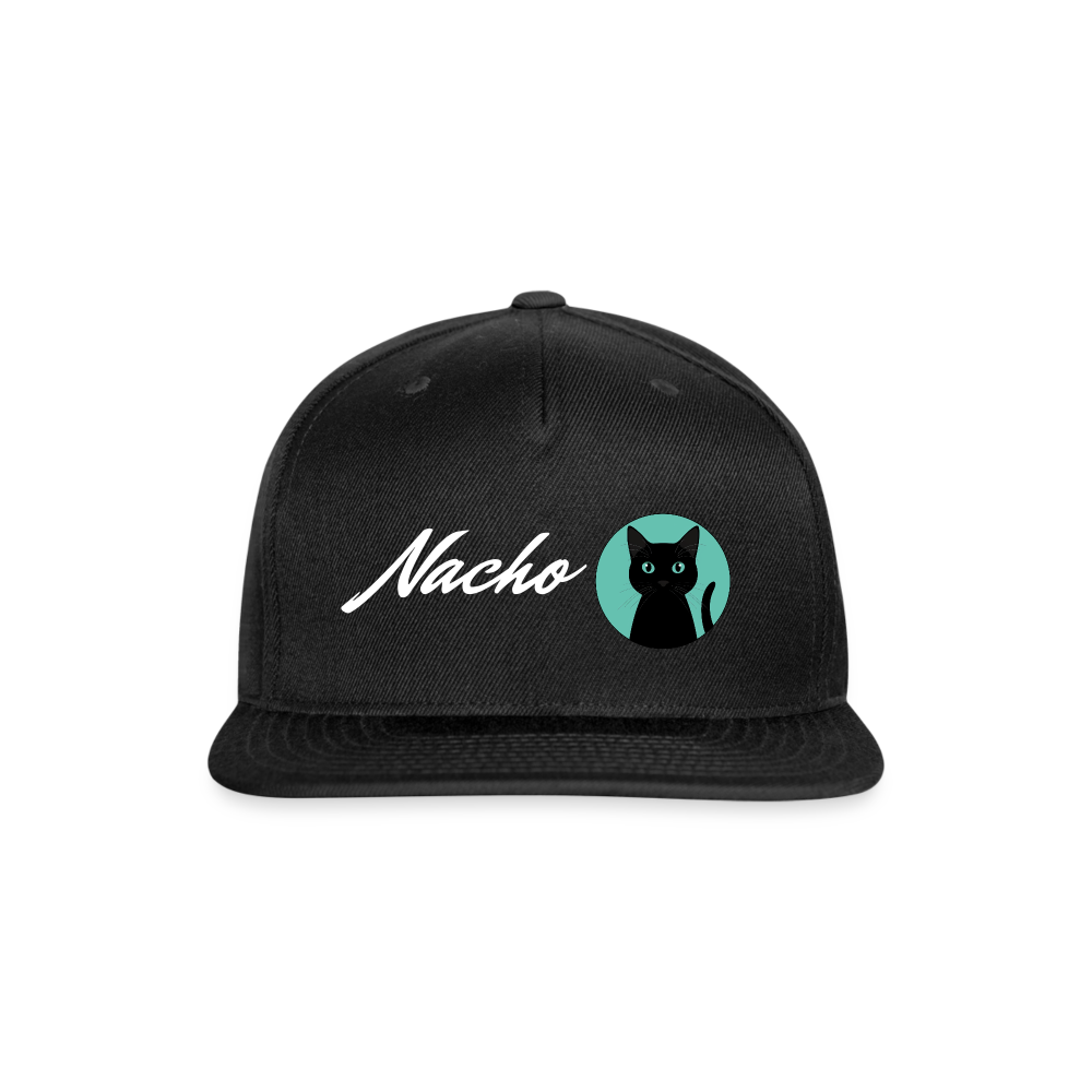 Nacho Snapback Baseball Cap - black