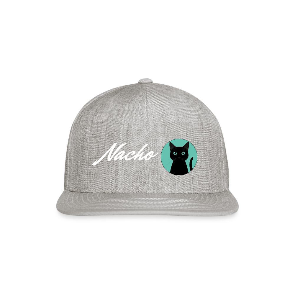 Nacho Snapback Baseball Cap - heather gray