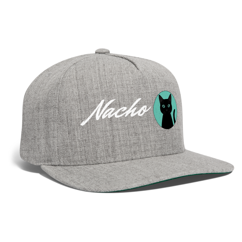 Nacho Snapback Baseball Cap - heather gray