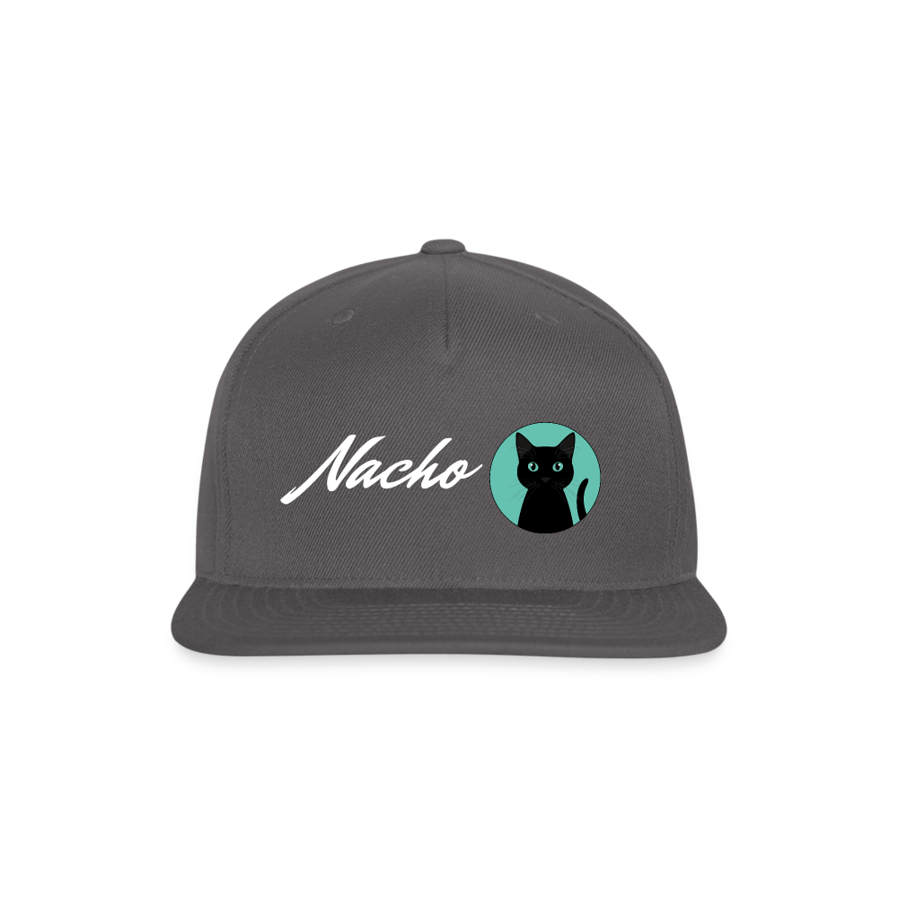 Nacho Snapback Baseball Cap - dark grey