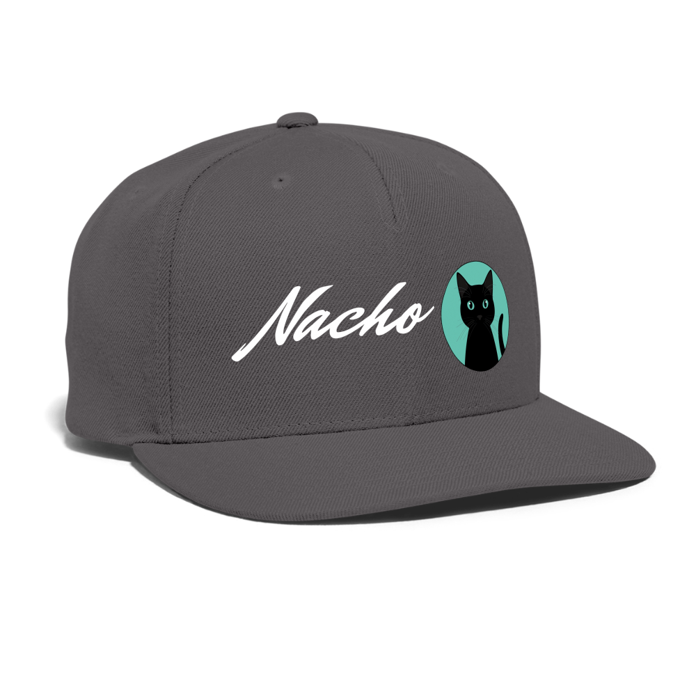 Nacho Snapback Baseball Cap - dark grey