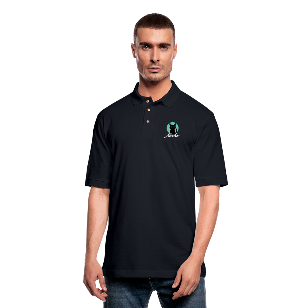 Nacho Men's Pique Polo Shirt - midnight navy