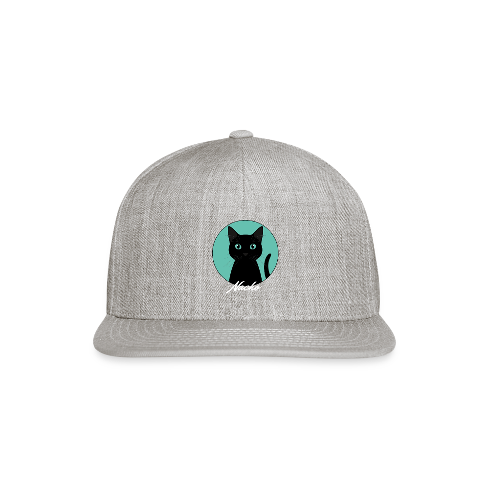 Nacho Snapback Baseball Cap - heather gray