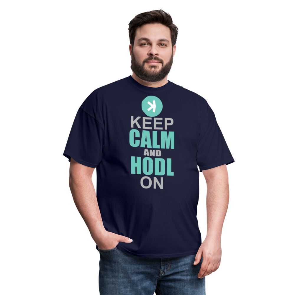 Keep Calm Kaspa Unisex Classic T-Shirt - navy