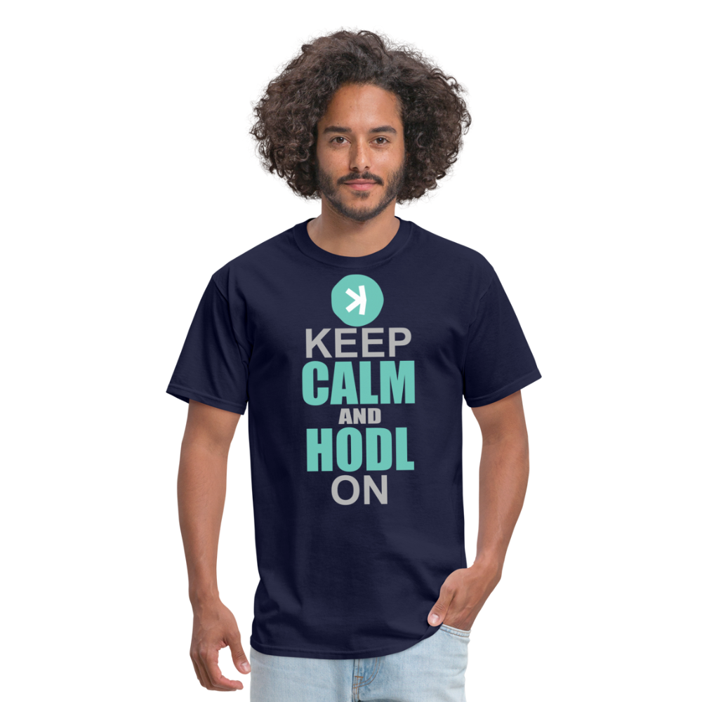 Keep Calm Kaspa Unisex Classic T-Shirt - navy