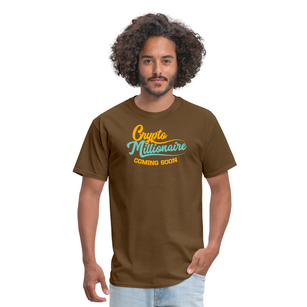 Crypto Millionaire Unisex Classic T-Shirt - brown