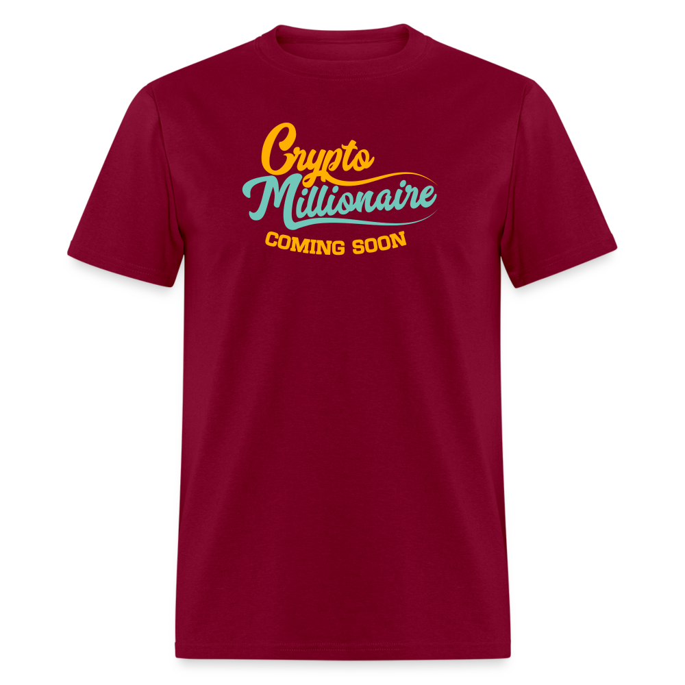 Crypto Millionaire Unisex Classic T-Shirt - burgundy